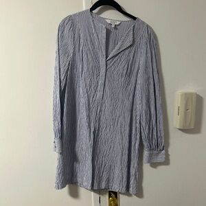 & Other Stories white and blue striped Coverup